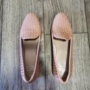 Andre Assous Nude Woven Loafer